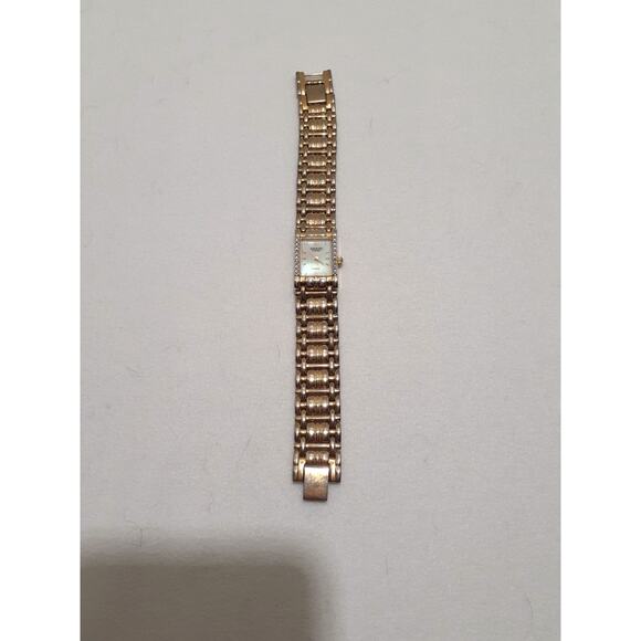 Adolfo Diamond Ladies Wristwatch Diamond Accent Bezel
